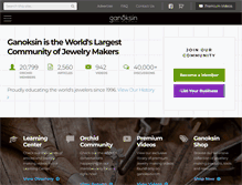 Tablet Screenshot of ganoksin.com